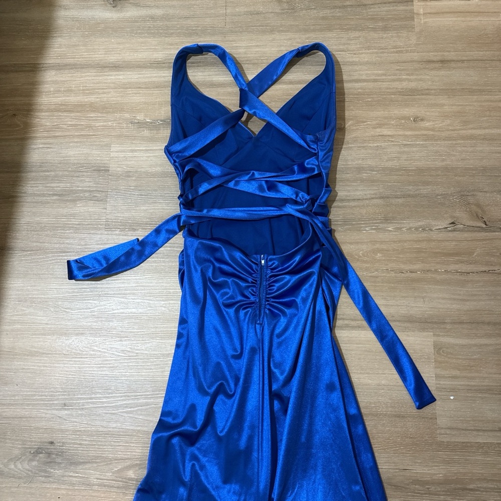 B Darlin Vibrant Blue Gown